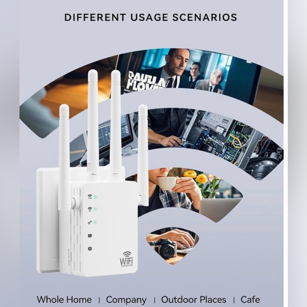 WiFi Range Extender - White